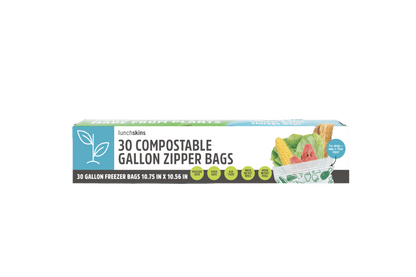 Ziptop Compostable Freezer-Safe Gallon Storage Bags - Lunchskins