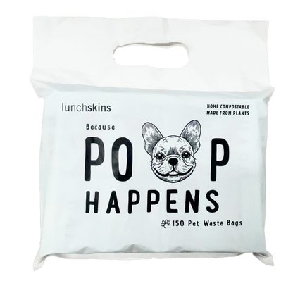 Lunchskins Made from Plants. Compostable Dog Poop Bags