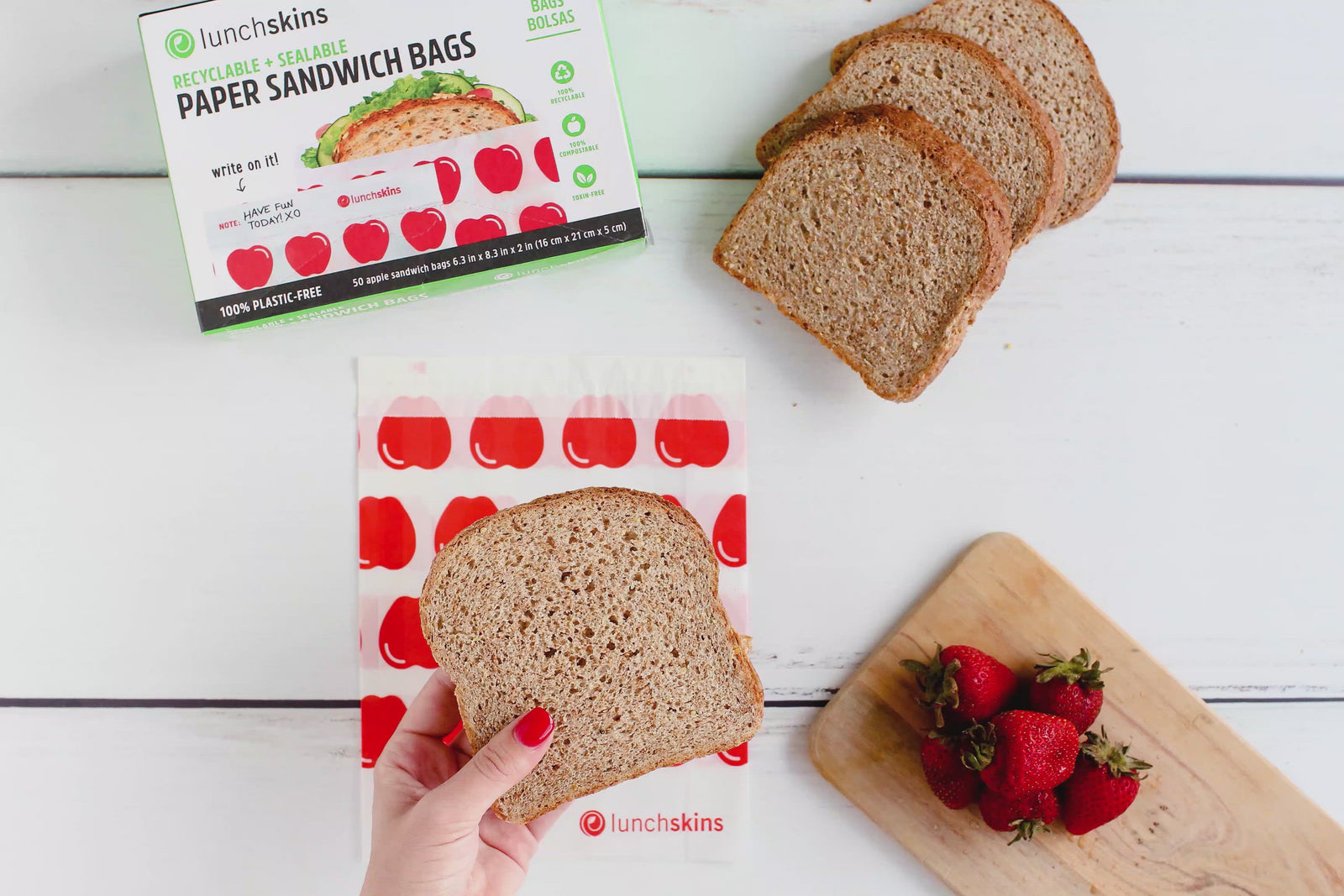 Recyclable Food Storage Large Sandwich Bags – Lunchskins